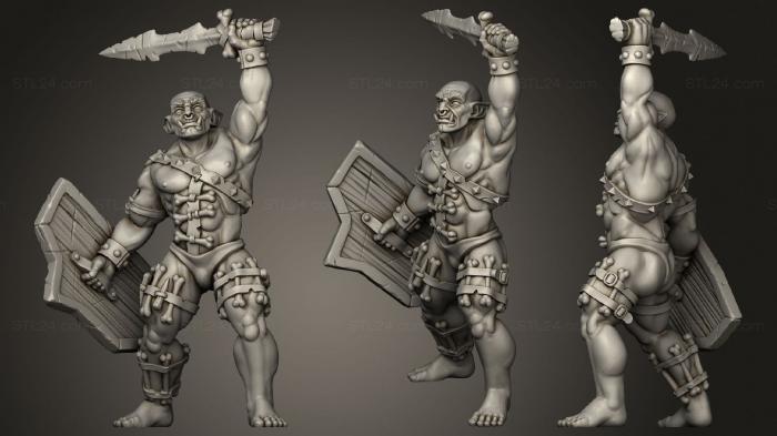 Military figurines (Orc 5, STKW_1592) 3D models for cnc